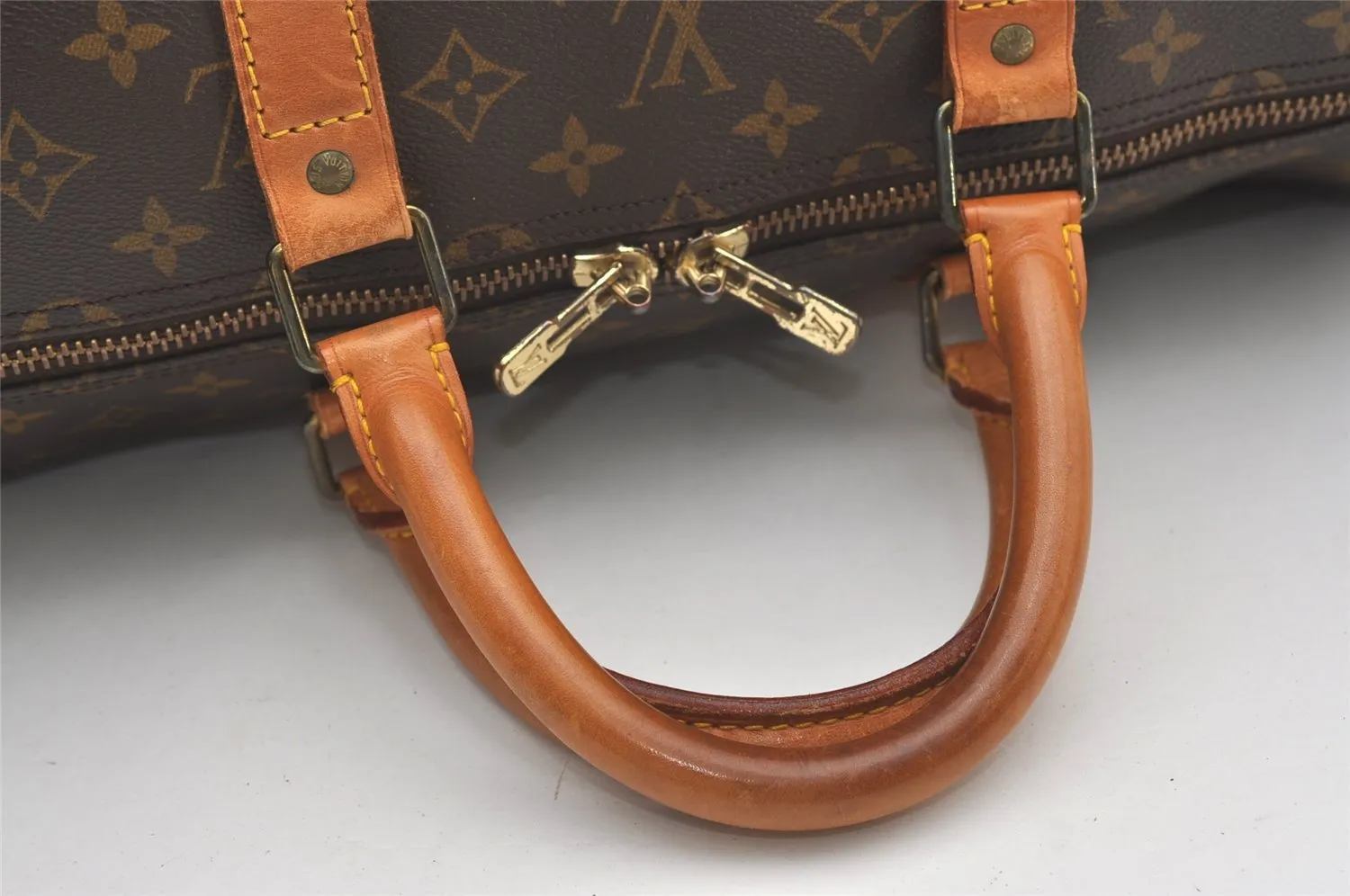 Authentic Louis Vuitton Monogram Keepall 55 Travel Boston Bag M41424 LV 2012J