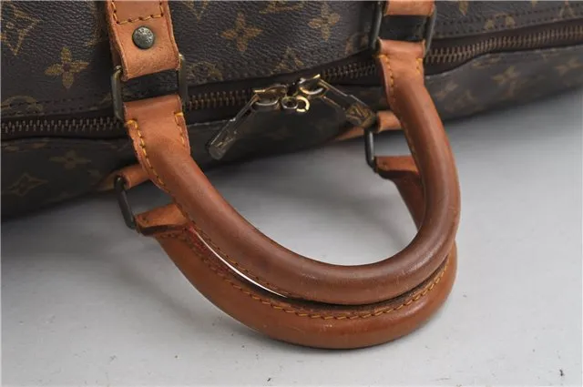 Authentic Louis Vuitton Monogram Keepall 55 Travel Boston Bag M41424 LV K4582