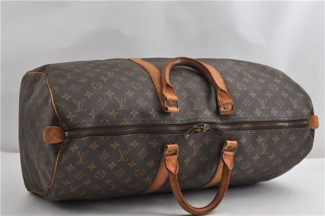 Authentic Louis Vuitton Monogram Keepall 55 Travel Boston Bag M41424 LV K4582