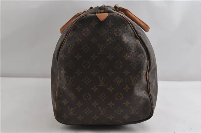 Authentic Louis Vuitton Monogram Keepall 55 Travel Boston Bag M41424 LV K4582
