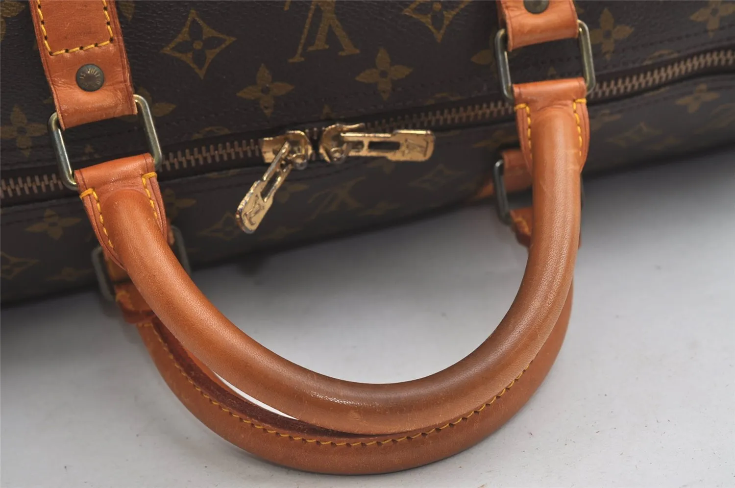 Authentic Louis Vuitton Monogram Keepall 60 Travel Boston Bag M41422 LV 5012K