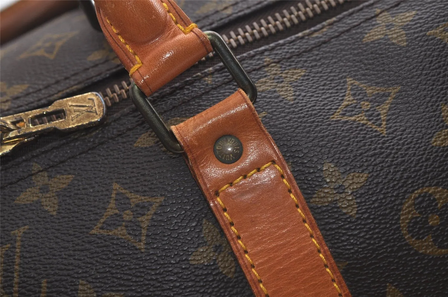 Authentic Louis Vuitton Monogram Keepall 60 Travel Boston Bag M41422 LV 5012K