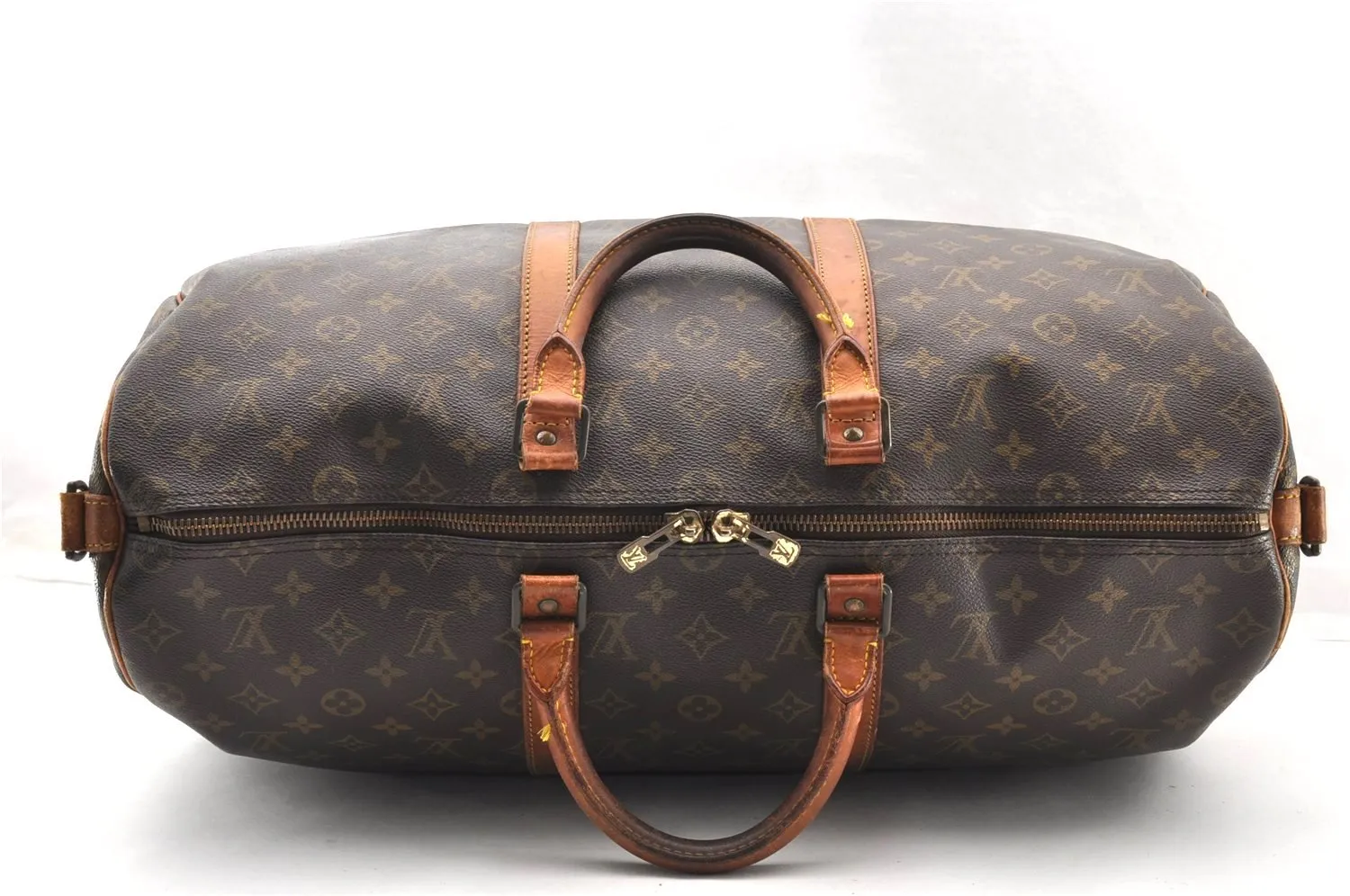 Authentic Louis Vuitton Monogram Keepall Bandouliere 50 M41416 Boston Bag 8196I