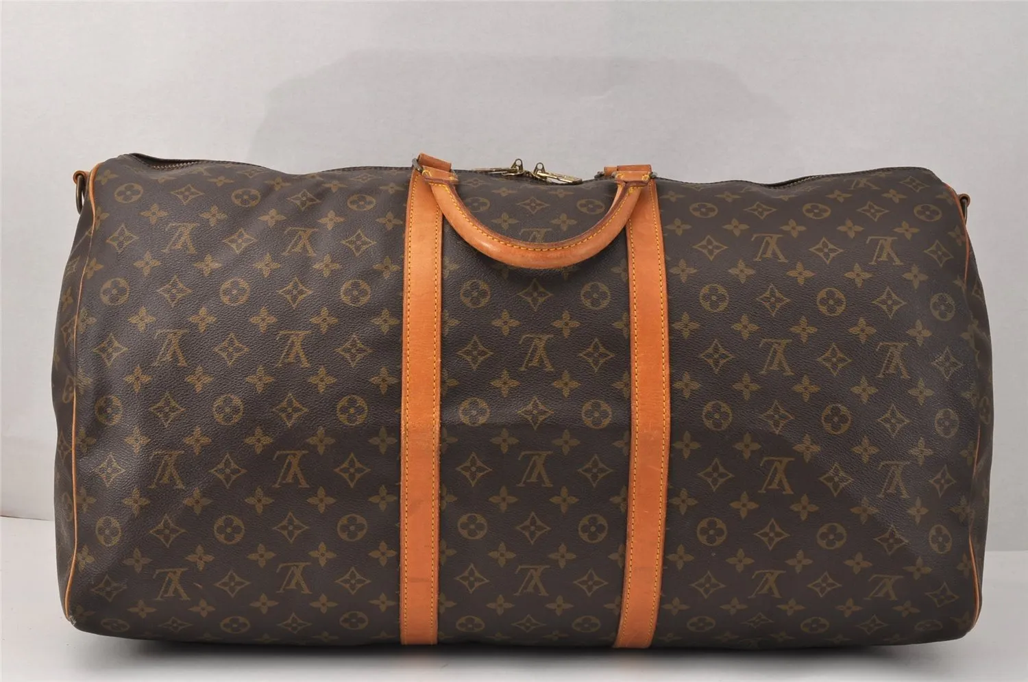 Authentic Louis Vuitton Monogram Keepall Bandouliere 60 M41412 Boston Bag 3542K
