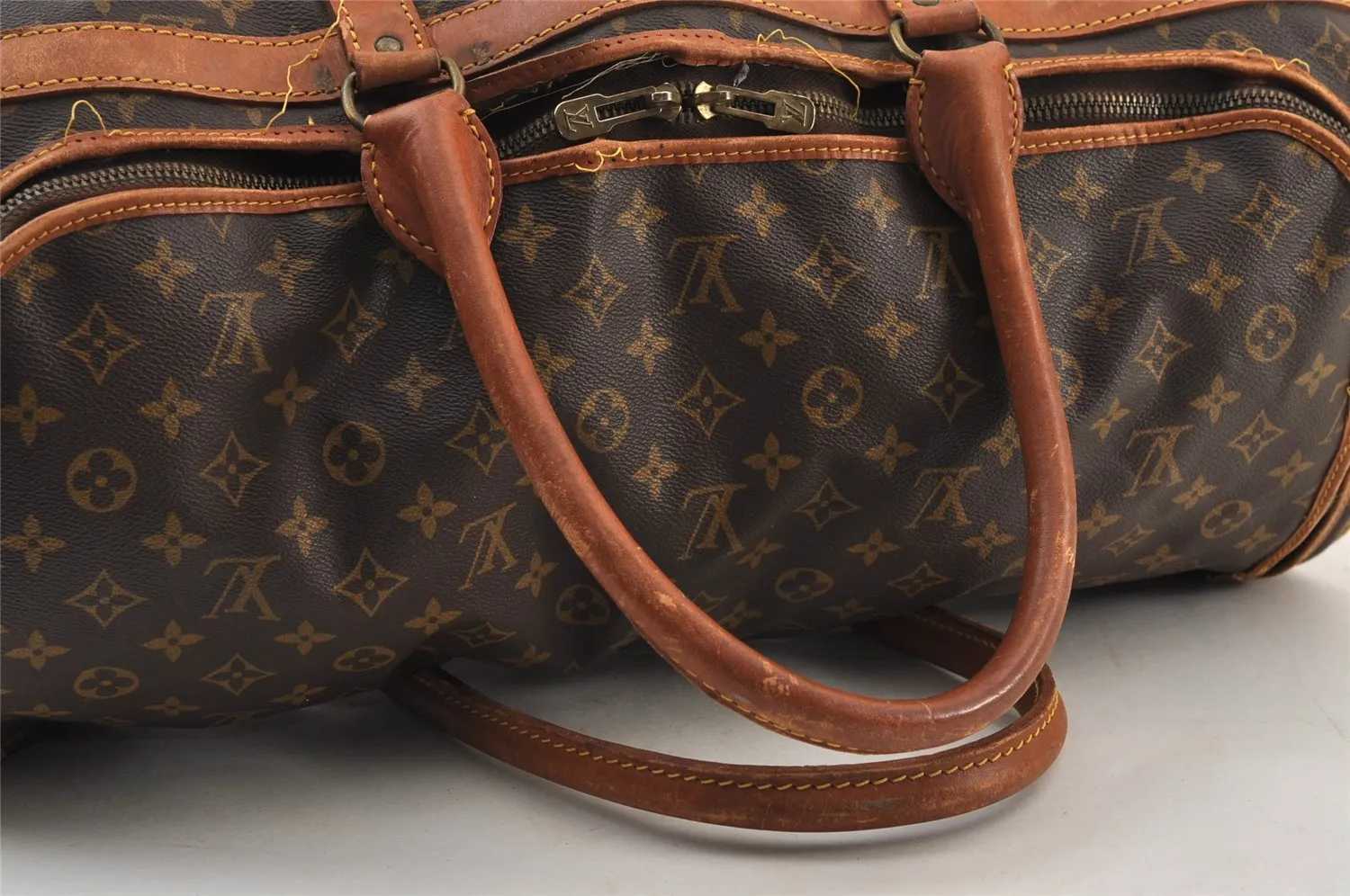 Authentic Louis Vuitton Monogram Sac Chaussures 55 Boston Bag M41922 LV 9709I