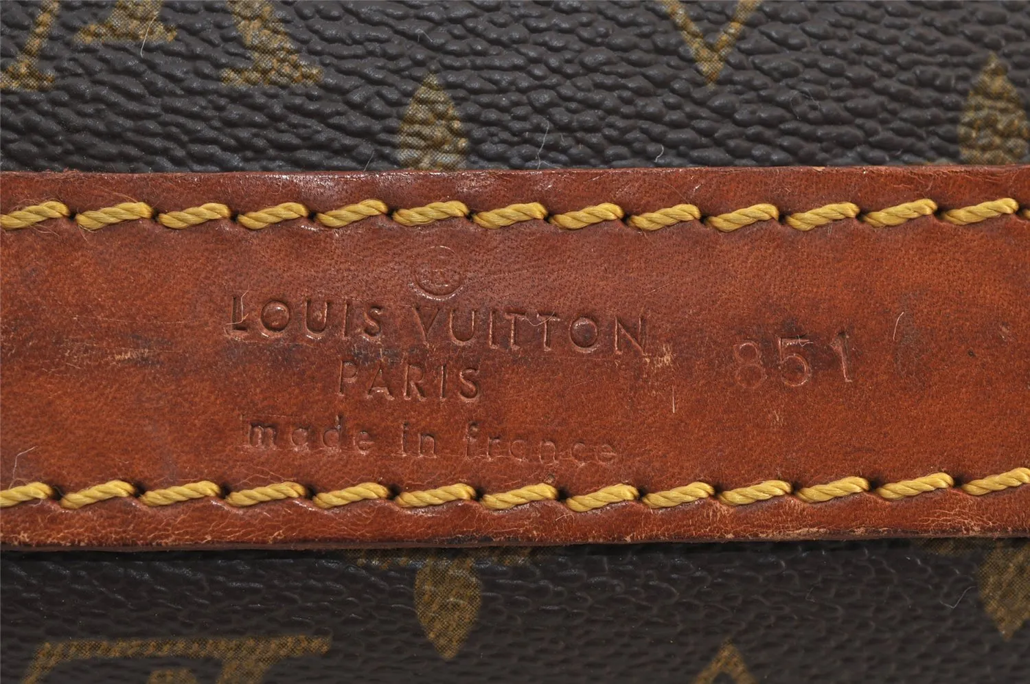 Authentic Louis Vuitton Monogram Sac Chaussures 55 Boston Bag M41922 LV 9709I