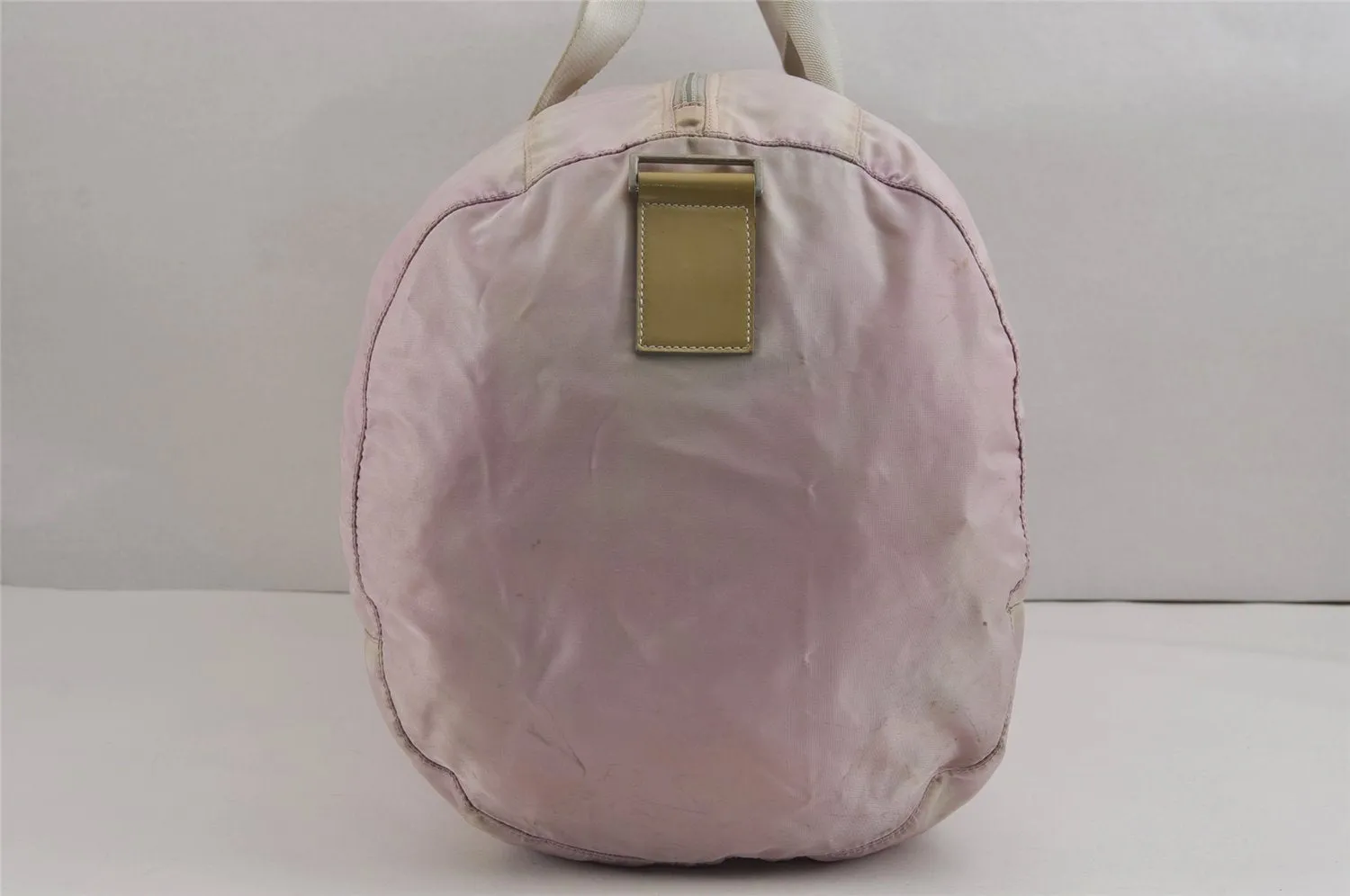 Authentic PRADA Nylon Tessuto Enamel 2Way Shoulder Boston Hand Bag Pink 2382J