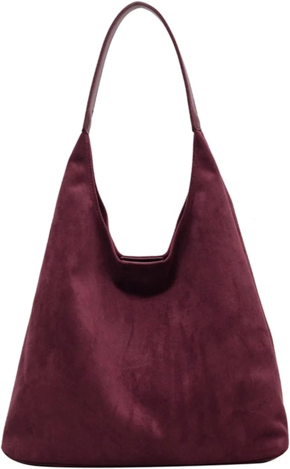 Autumn and Winter Vintage Women's Retro Handbags Large Capacity Suede Women's Shoulder Bag Daily Commuter Handbag Shopping