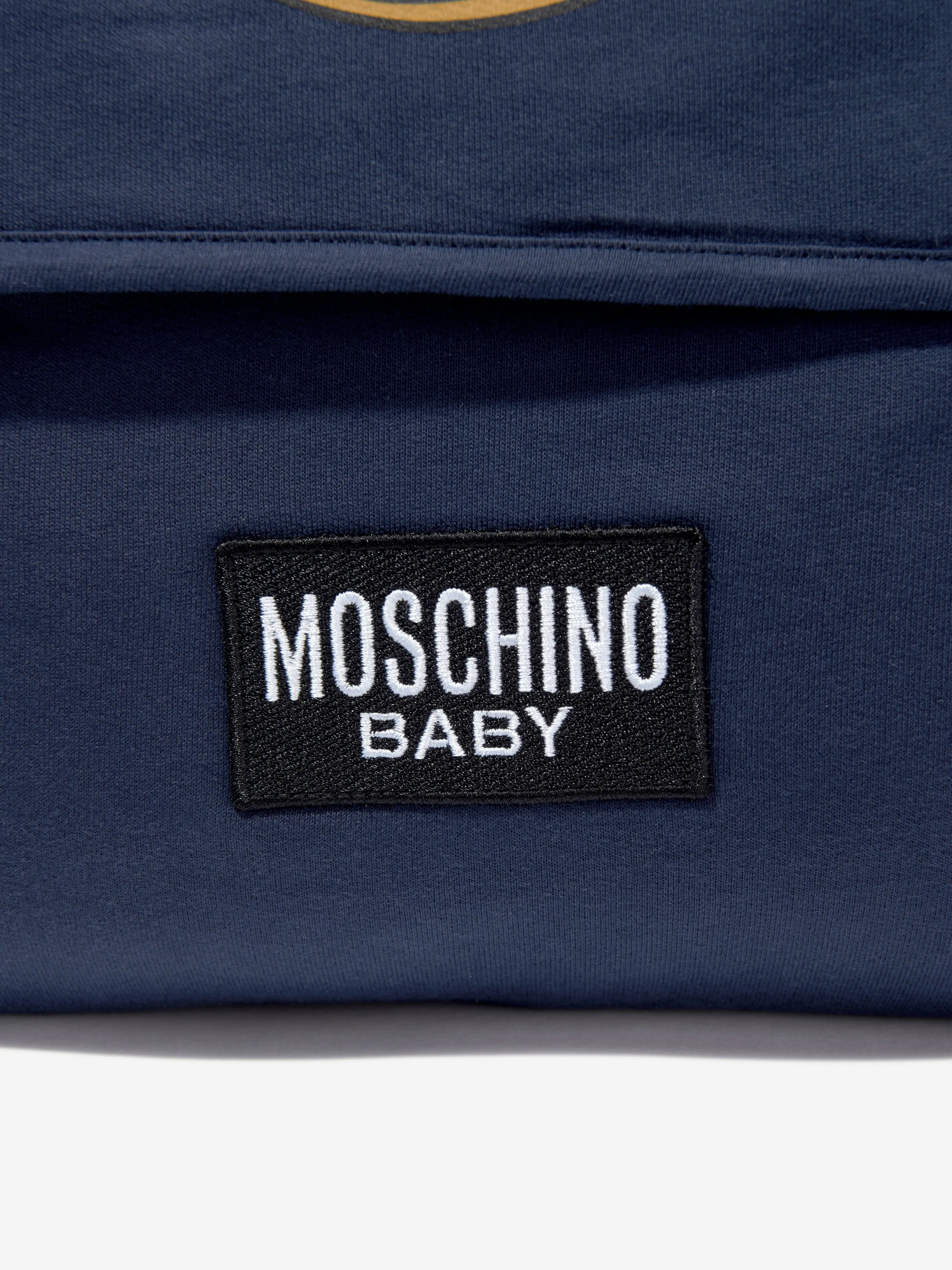 Baby Teddy Bear Logo Changing Bag in Navy (39cm)