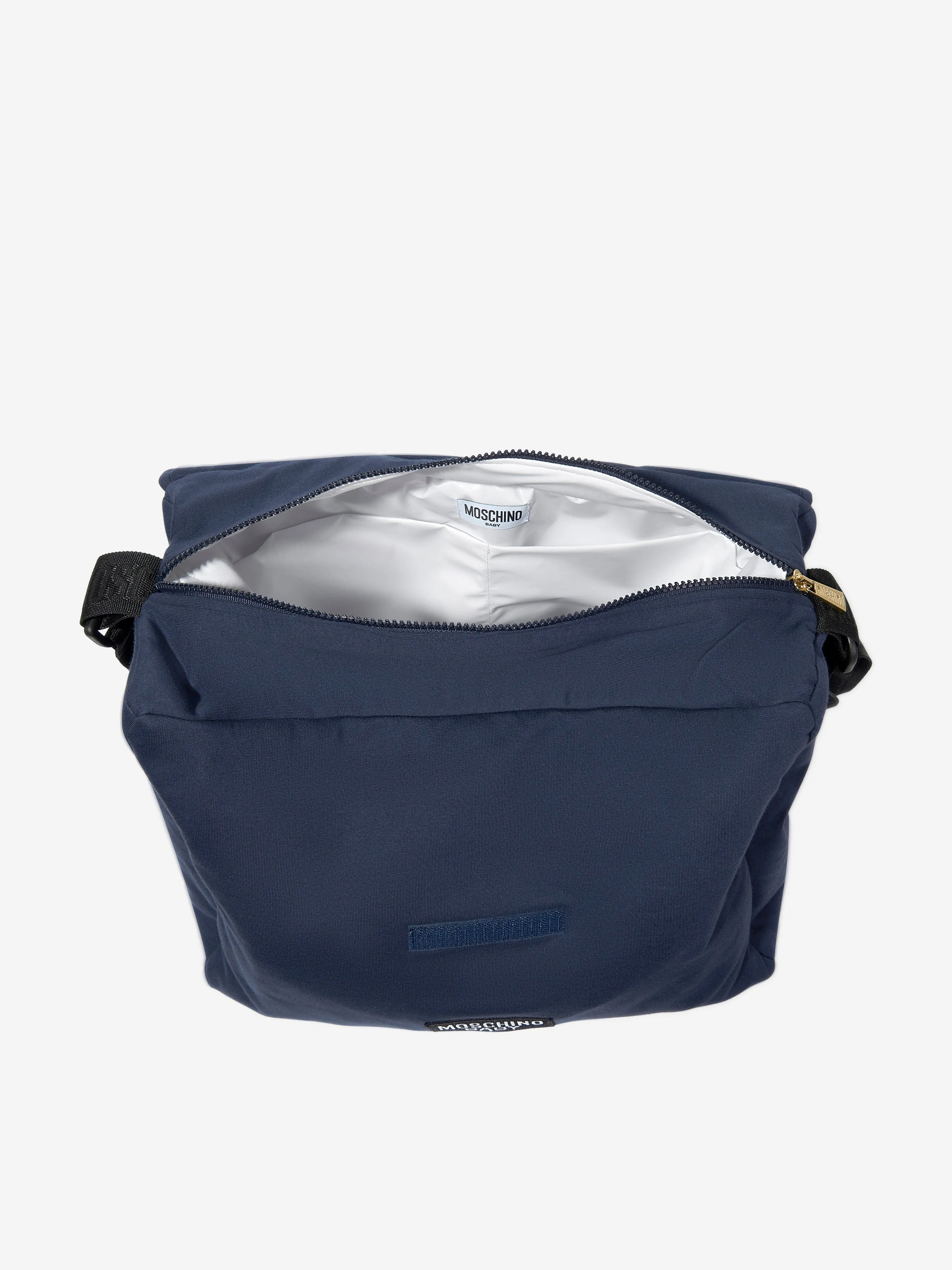 Baby Teddy Bear Logo Changing Bag in Navy (39cm)