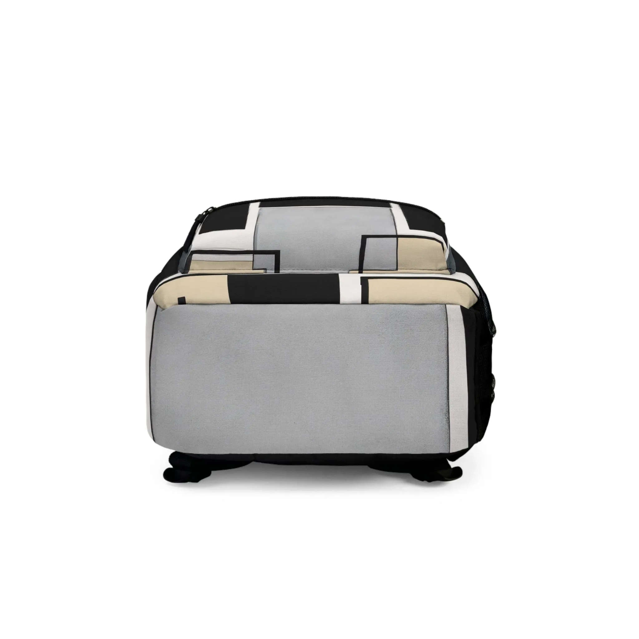 Backpack Work/school/leisure - Waterproof - Abstract Black Grey Brown Geometric Contemporary Art Shapes
