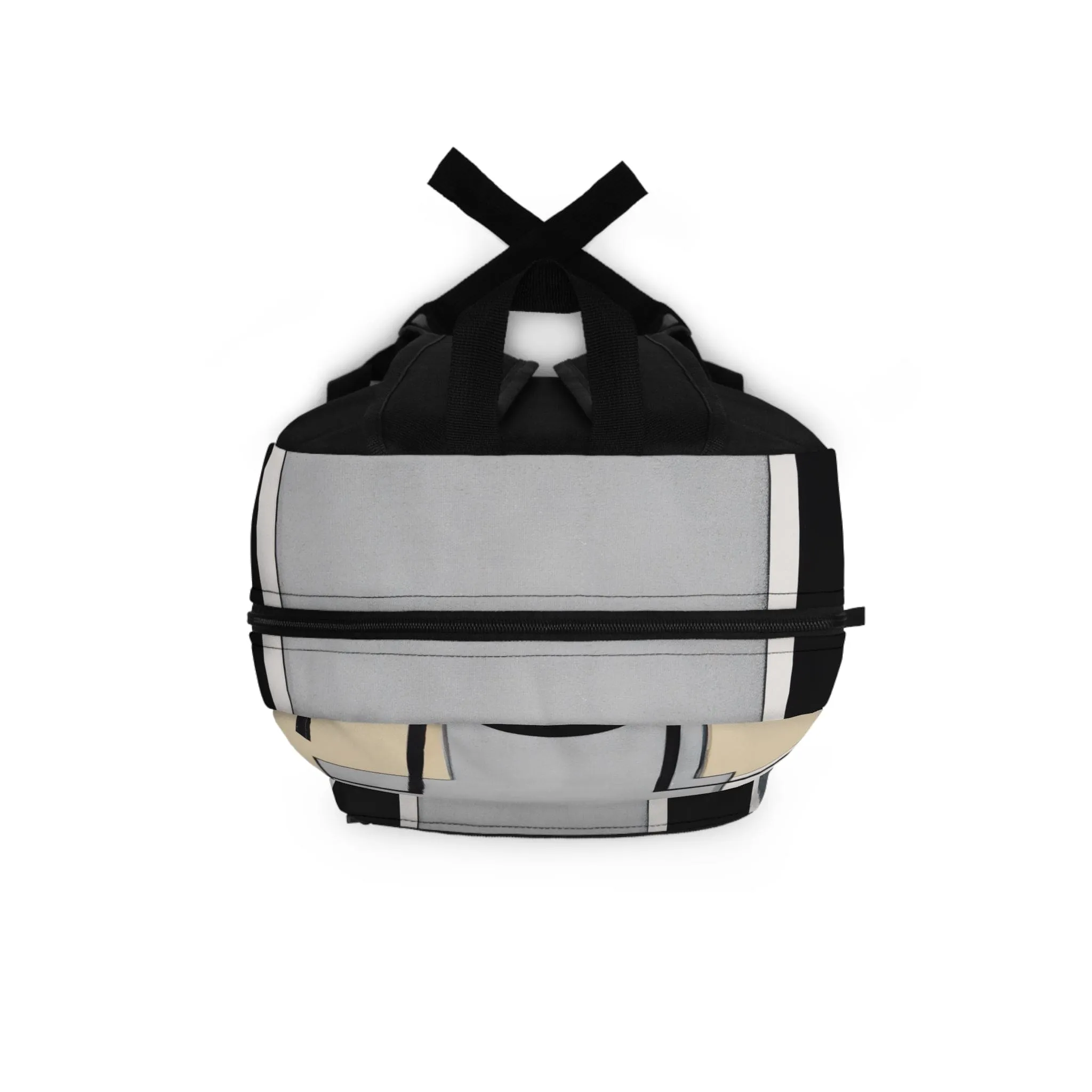Backpack Work/school/leisure - Waterproof - Abstract Black Grey Brown Geometric Contemporary Art Shapes