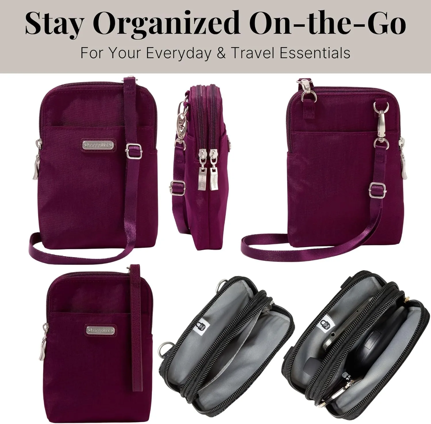 Baggallini Take Two RFID Bryant Crossbody