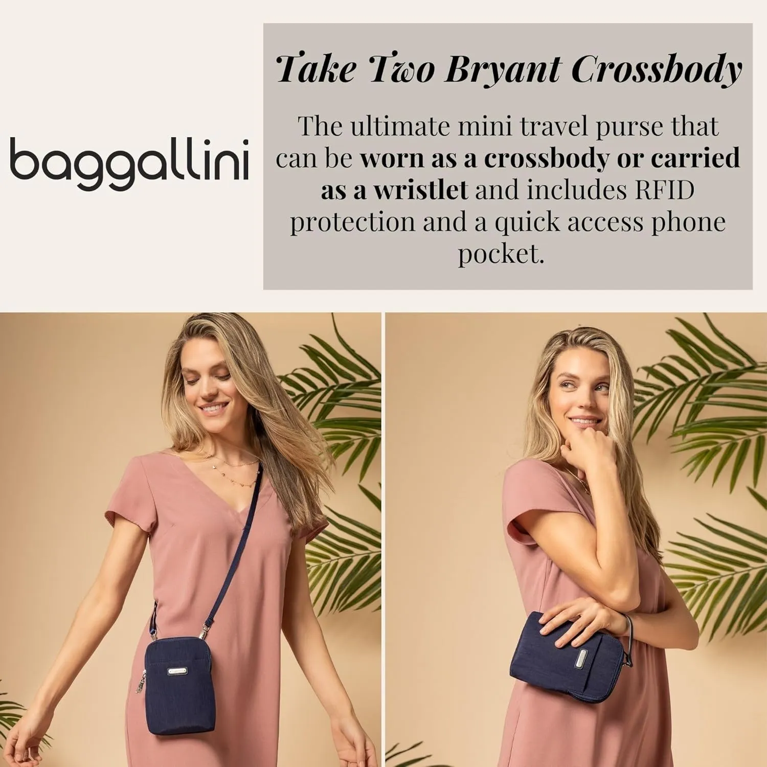 Baggallini Take Two RFID Bryant Crossbody