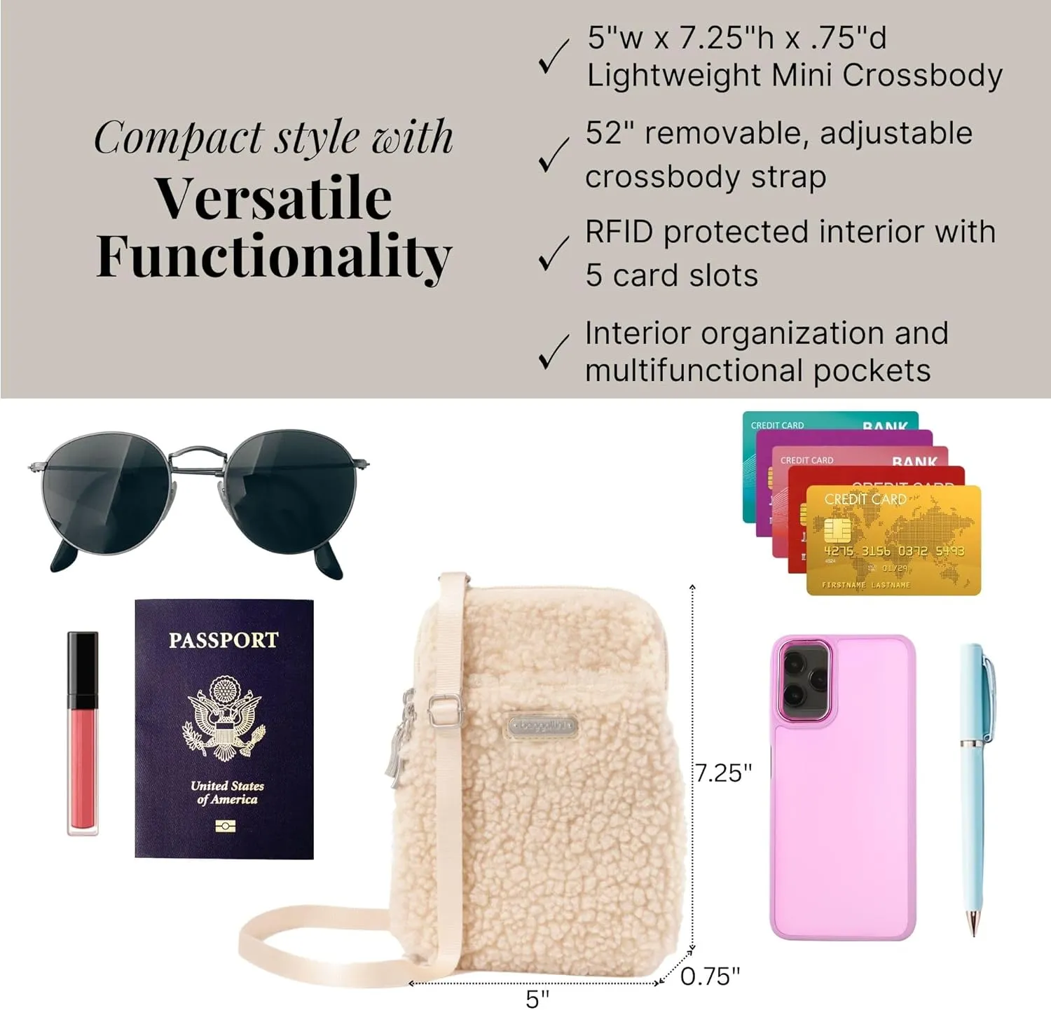 Baggallini Take Two RFID Bryant Crossbody