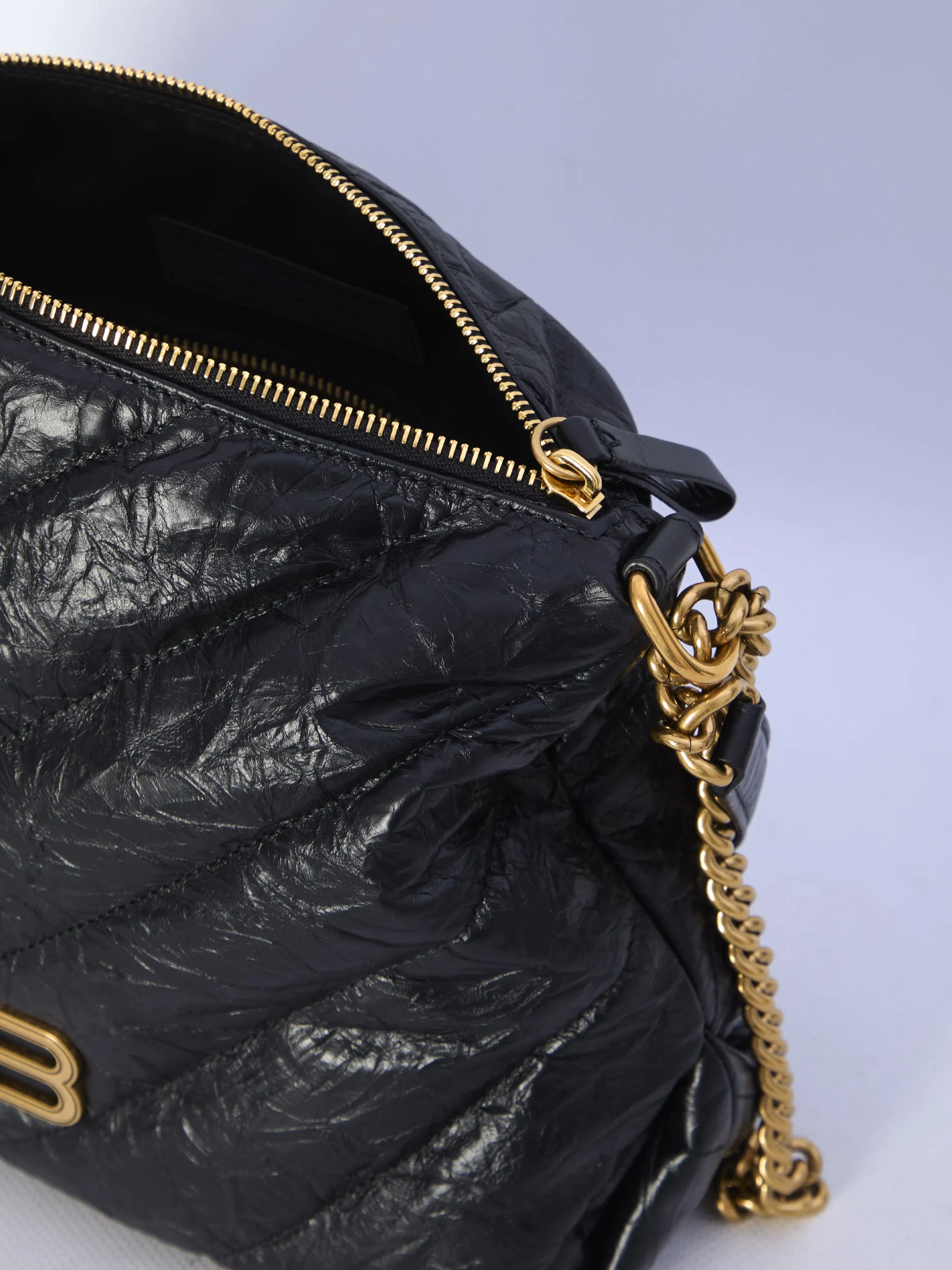 Balenciaga Crush Zipped Hobo Bag