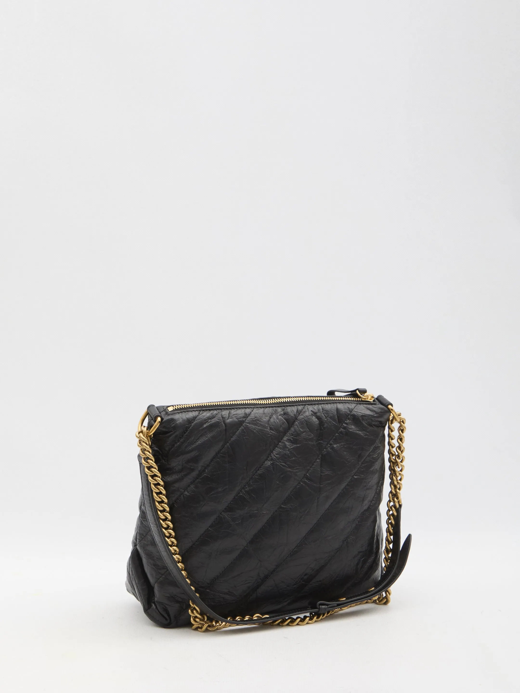 Balenciaga Crush Zipped Hobo Bag