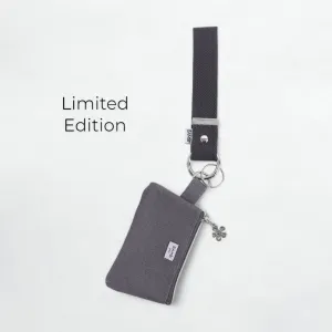 Bambi Wristlet Key & Card Holder in Charcoal