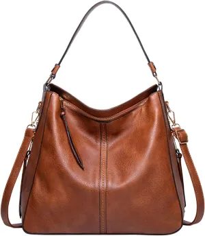 Beach Tote Bag 4 Packet Solid Color Leather Handbags Shoulder Bags Crossbody Hobo Bags Card Purse Work Travel Essential L