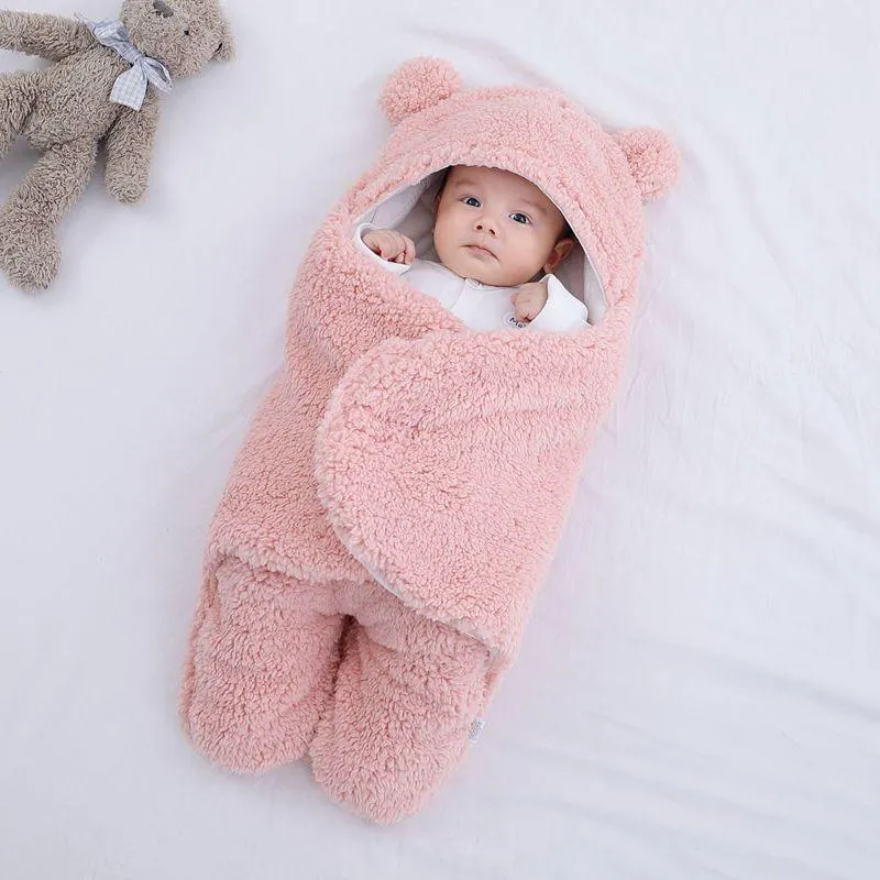 Bear Baby Swaddle Blanket Sleeping Bag