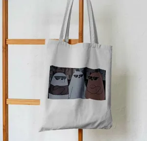Bear Trio Anime Tote Bag