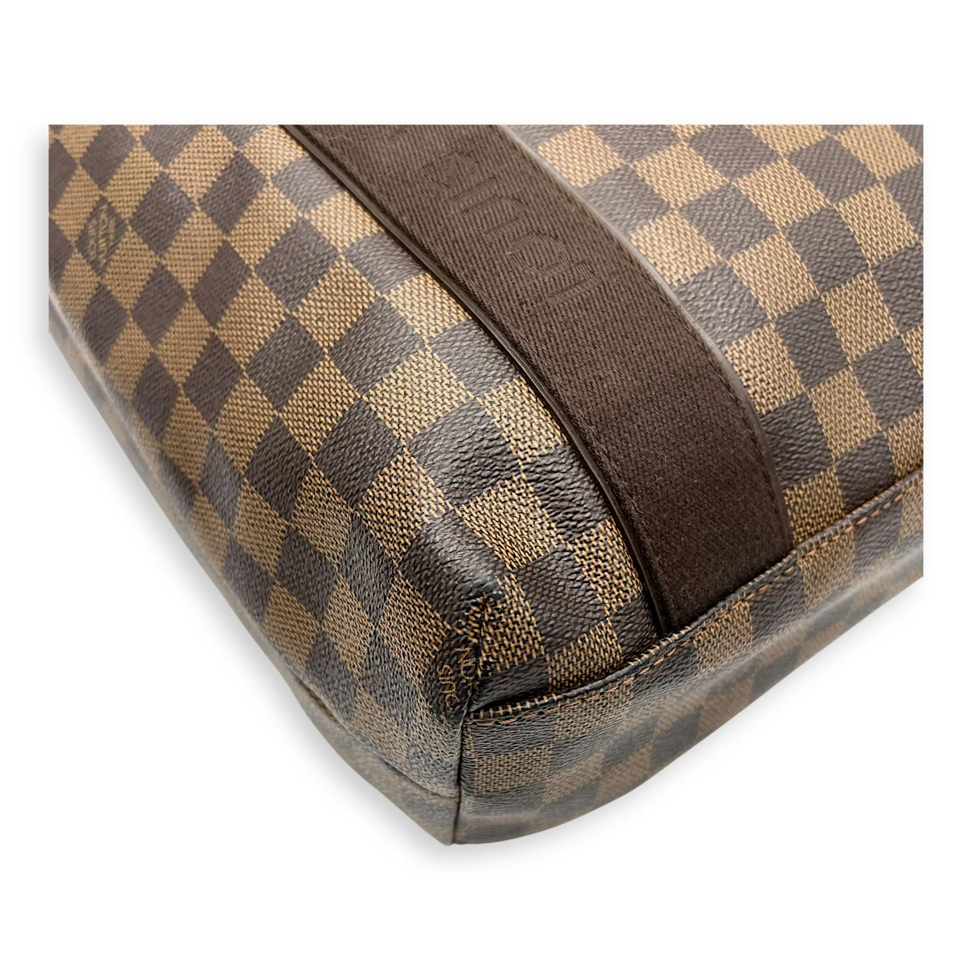 Beaubourg Tote Bag Brown in Coated Canvas, Gold hardware