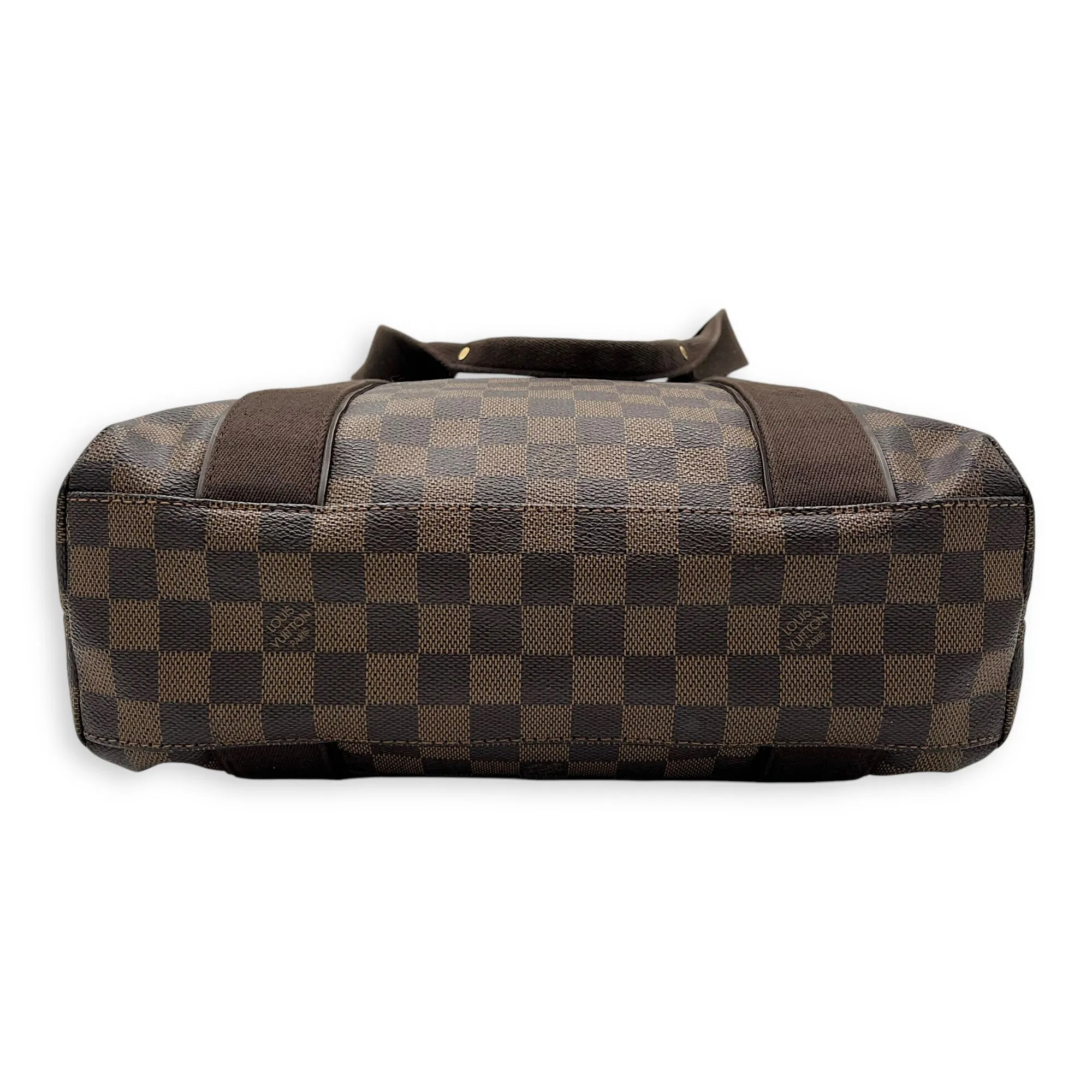 Beaubourg Tote Bag Brown in Coated Canvas, Gold hardware