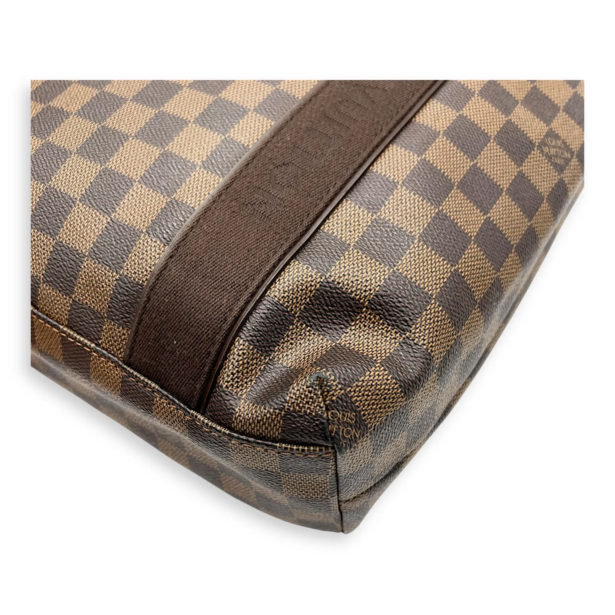 Beaubourg Tote Bag Brown in Coated Canvas, Gold hardware