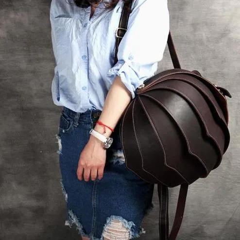 Beetle Vintage Leather Backpack