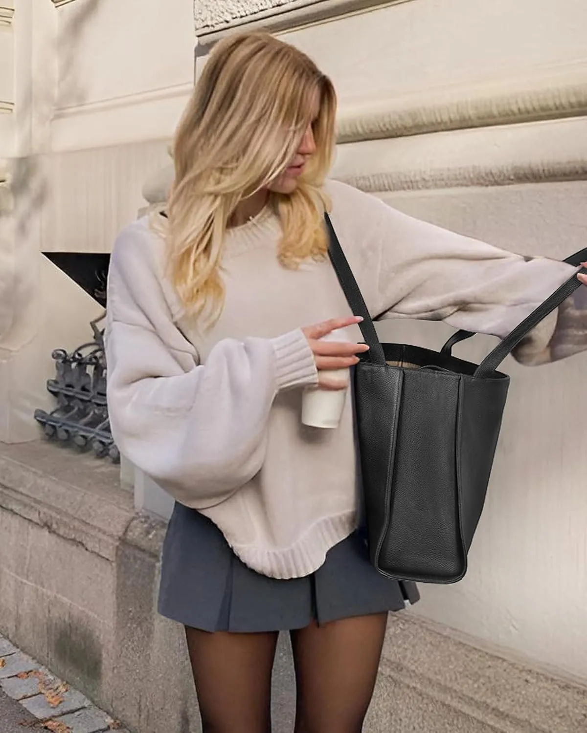 befen Genuine Leather Tote Bag for Women Work, Women's Leather Shoulder Bags Purses Satchel Handbags with Laptop Compartment