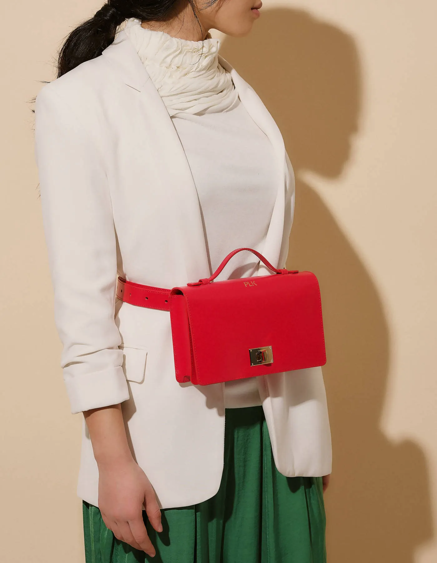 Belt and Crossbody Bag Sofia- Raspberry