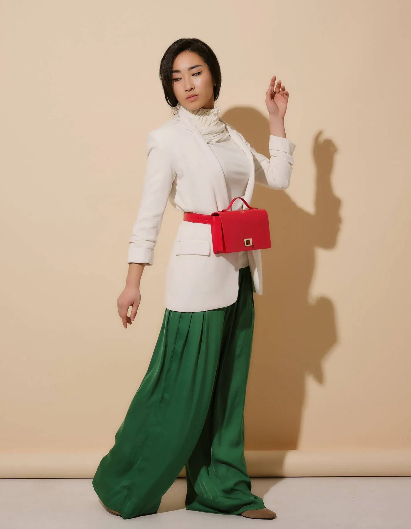 Belt and Crossbody Bag Sofia- Raspberry