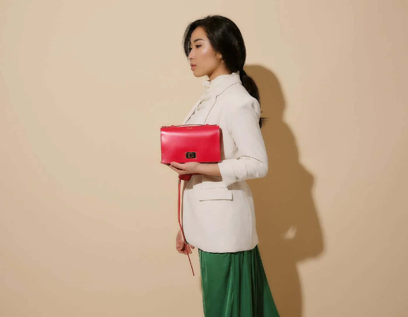 Belt and Crossbody Bag Sofia- Raspberry