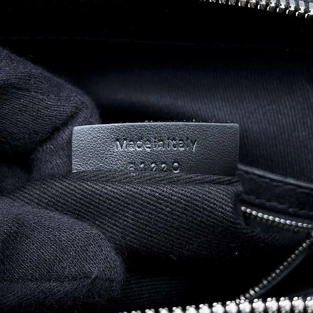 Berluti Passenger Tote Bag Black PVC Coated Canvas Leather