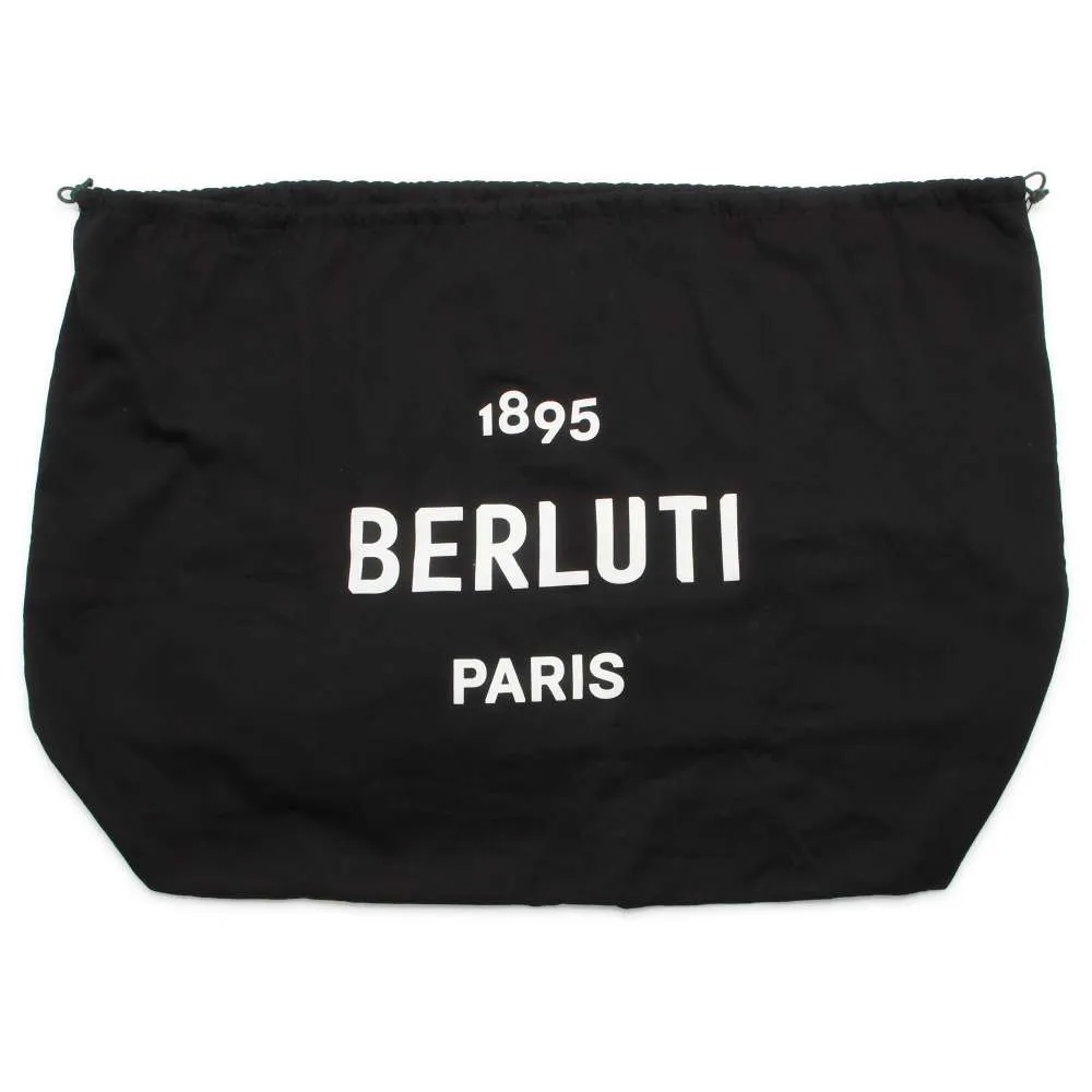 Berluti Pure Tote Bag Black PVC Coated Canvas Leather