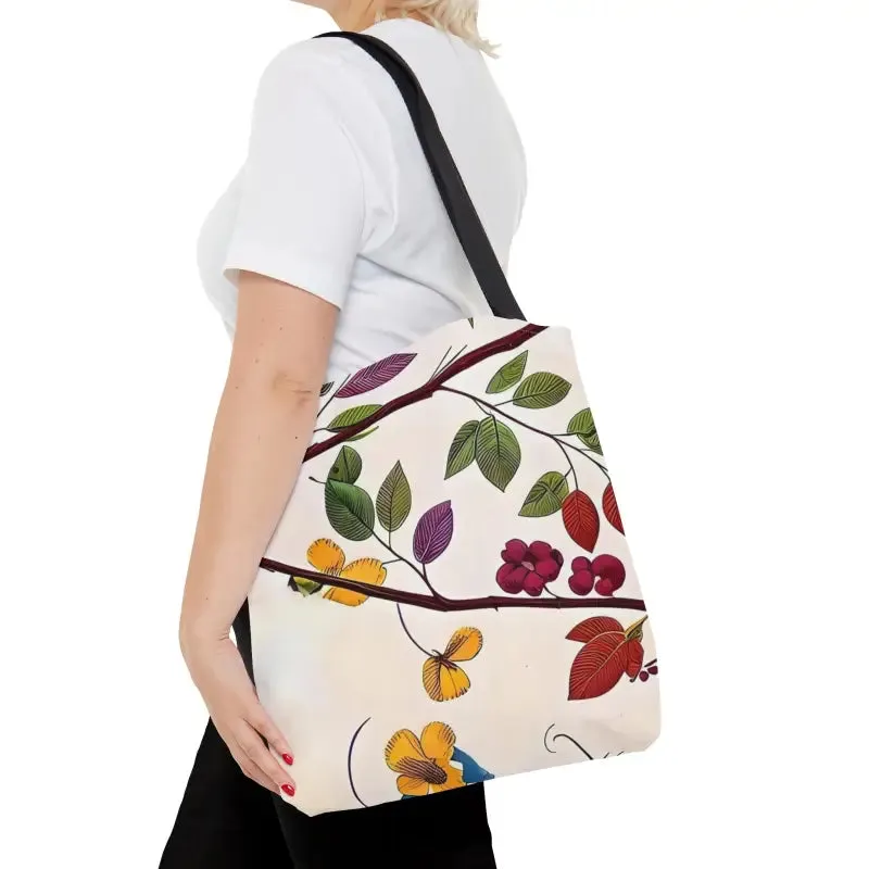 Berry Stylish Aop Tote Bag with Berries Pattern