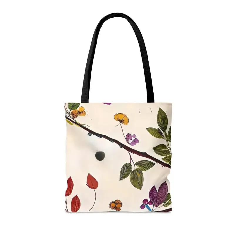 Berry Stylish Aop Tote Bag with Berries Pattern