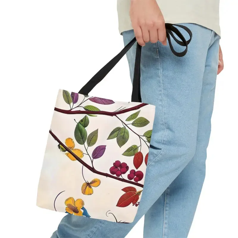 Berry Stylish Aop Tote Bag with Berries Pattern