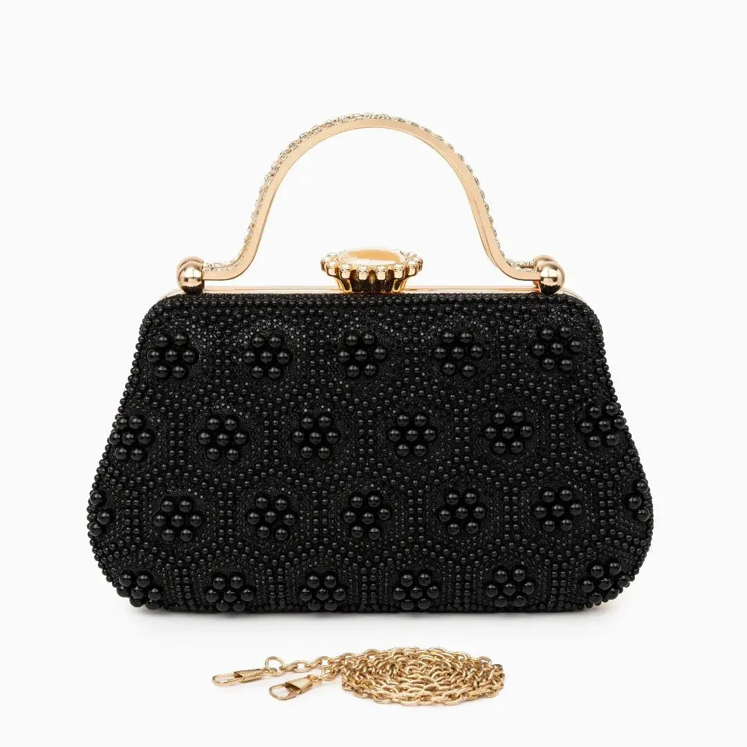 Bianca | A Pearl-Adorned Clutch Bag for Effortless Elegance