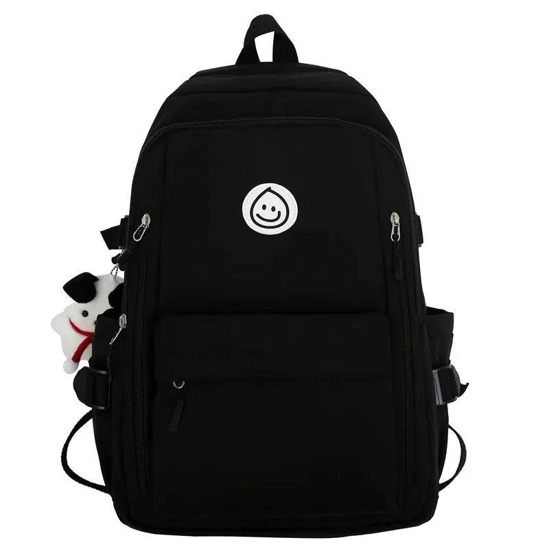 binfenxie Large Female Cute College Backpack Girl Travel Book Backpack Nylon Fashion Ladies Leisure Bag Women Laptop Men School Bags