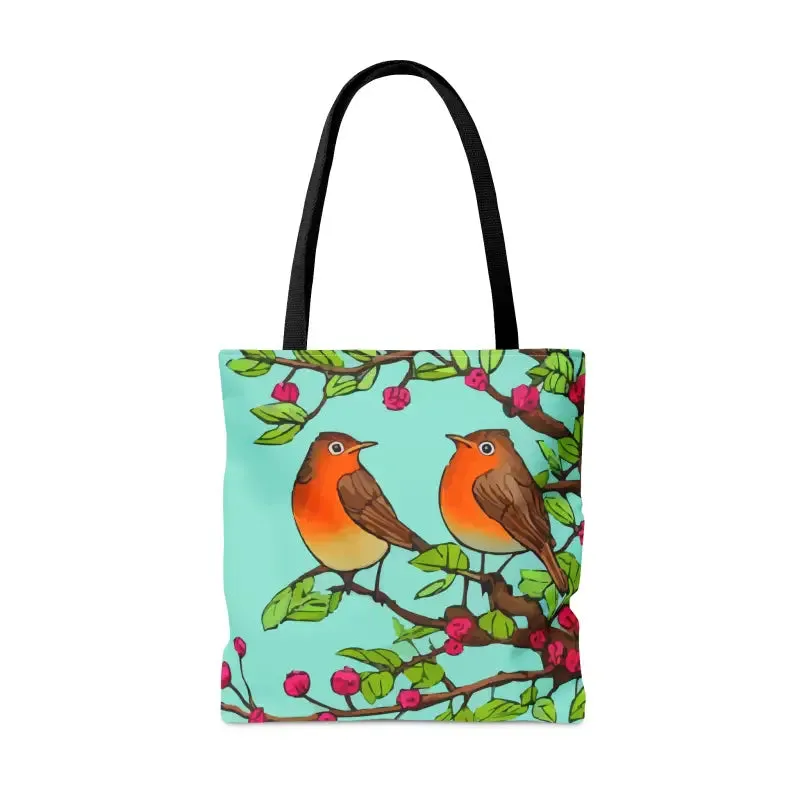 Bird Branch Tote Bag 100% Polyester