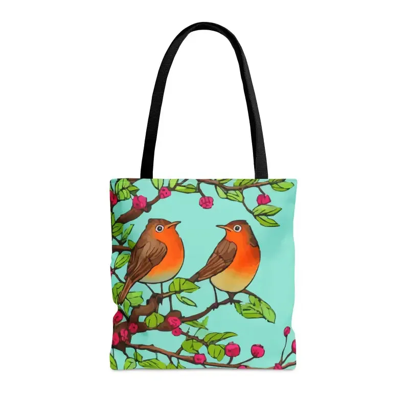 Bird Branch Tote Bag 100% Polyester