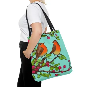 Bird Branch Tote Bag 100% Polyester