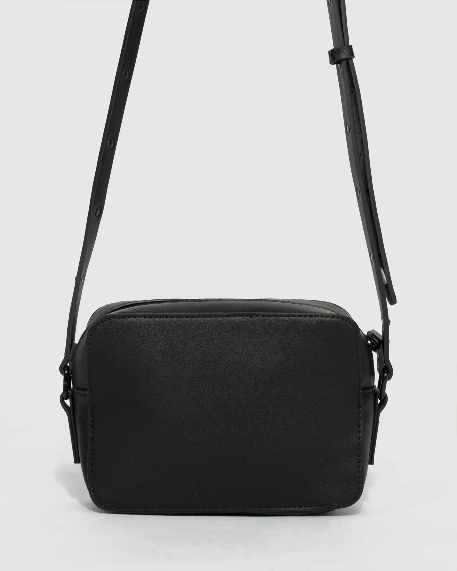 Black Chloe Stud Crossbody Bag