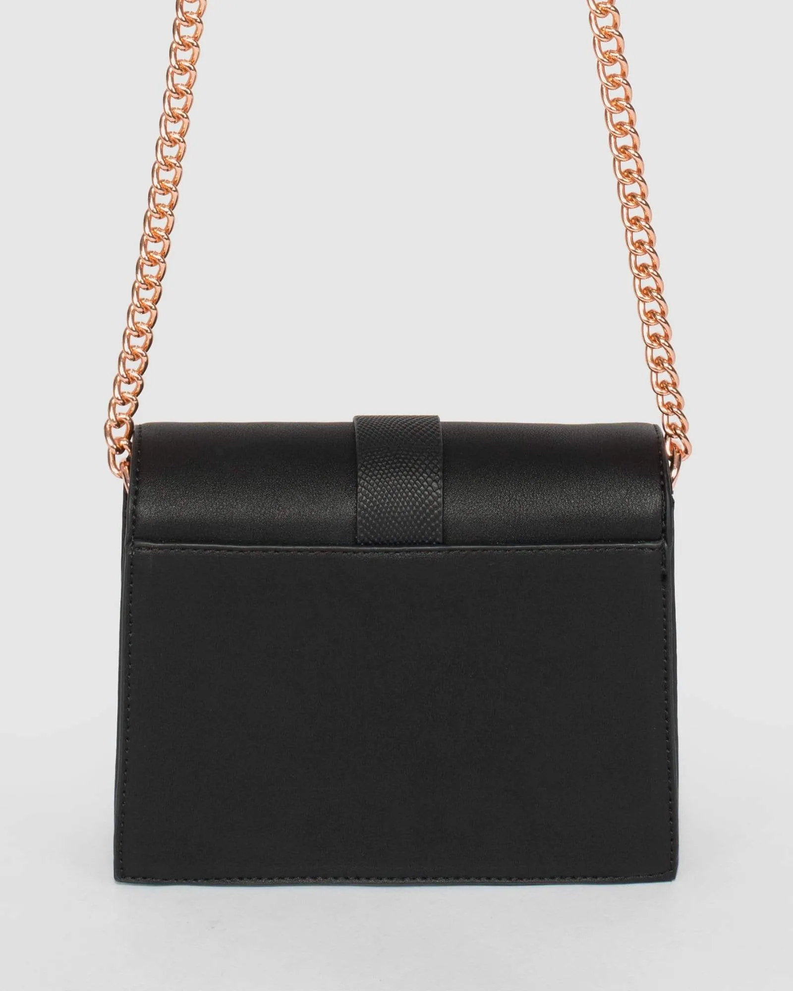 Black Ciara Tassel Crossbody Bag