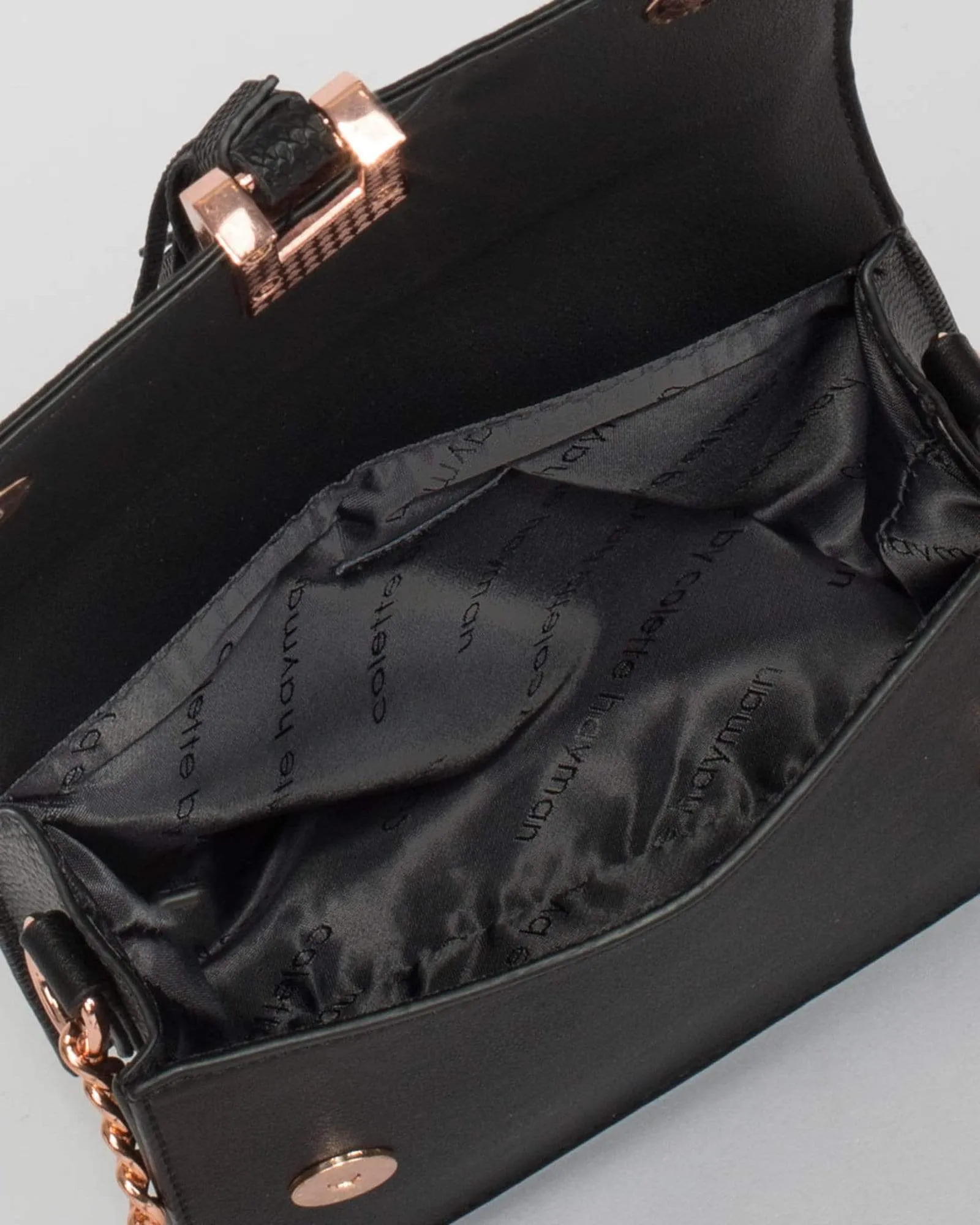 Black Ciara Tassel Crossbody Bag