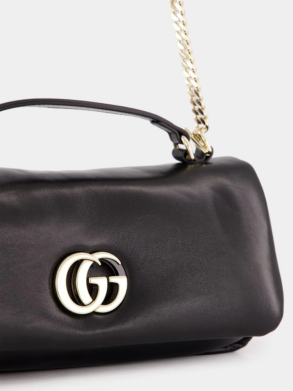 Black GG Milano Small Top Handle Bag