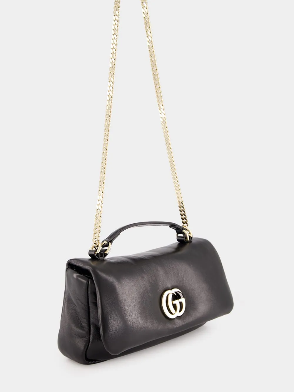 Black GG Milano Small Top Handle Bag