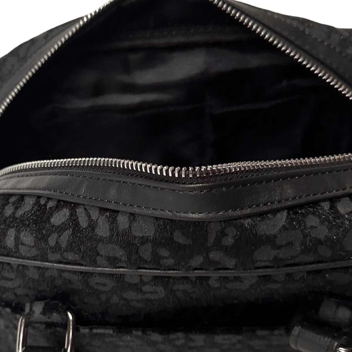 Black Leopard Handbag & Shoulder Bag