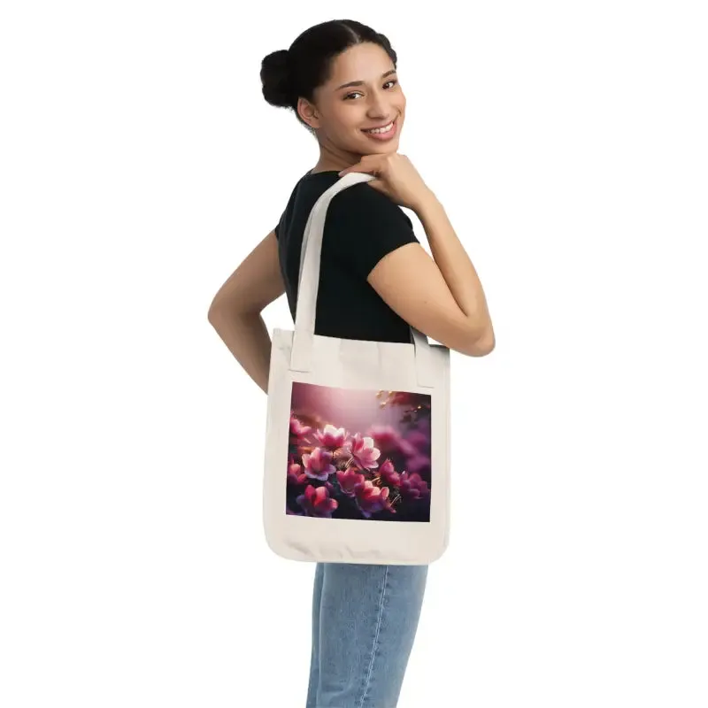 Blossom in Style Organic Canvas Tote Bag